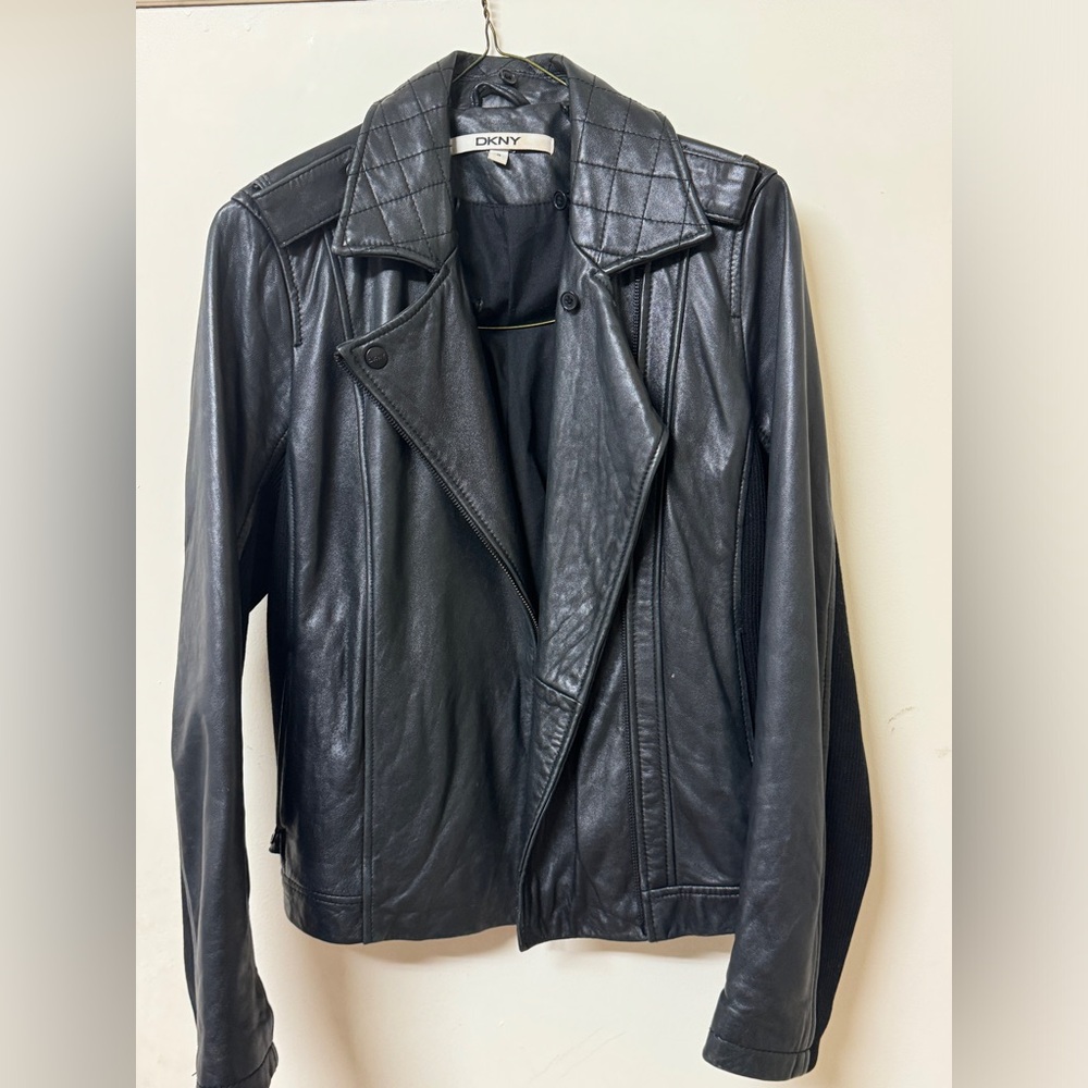 Dkny vintage leather jacket